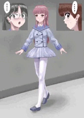 「制服の下半身をバレリーナ風にアレンジして廊下を歩いてもとくに誰も何も言わない説」を検証してみた