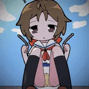 しゃがみパンチラでピンチ！