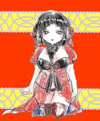 チャイナ風ぽちゃっ子らくがき