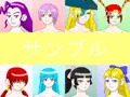 格闘女子を自分なりのオリジナルコスチュームにしたＣＧ集２