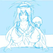 授業中にふたなり生徒から隠姦セックスされる慧音せんせー(常識改変状態)