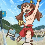 秋空の半裸クロノアコス