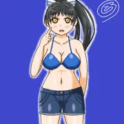 水着恋ちゃんと脱ぎ差分