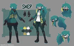 skebご依頼で描いたVtuberさんのリファレンスシート！