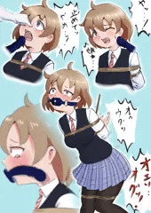 ひとくちペニスギャグ装着過程