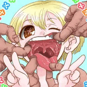 開口ダブルピース
