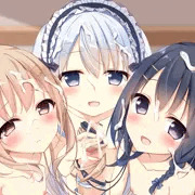 ロリ三姉妹の髪コキ