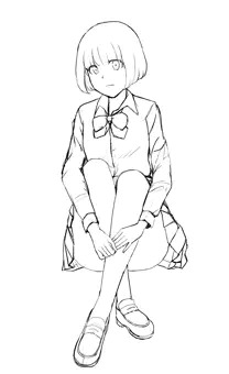 いままで気にしたことのない娘にパンツを見せられ気になりだす絵