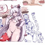 妹紅、リザレクション帰りin人間の里の往来【藤原妹紅】