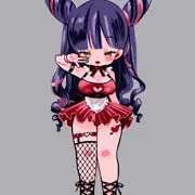 ウインクする女の子