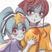 リリィちゃんとゆうぎりさんゾンビスキンシップ