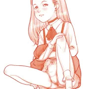 六月の吊りスカート。