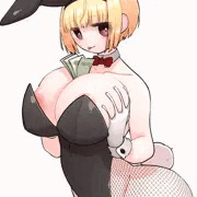 金髪ボブ娘バニー