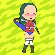 女性 (パンツ引っ張り)