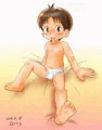 光の中の少年