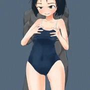 スク水胸揉み直ちゃん
