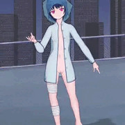 裸レインコート