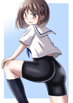 セーラースパッツ女子