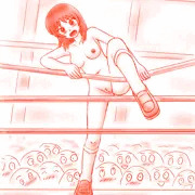 Aチャンネル 西ケイ子 罠に嵌められ学際の闇のイベントに(試合前)