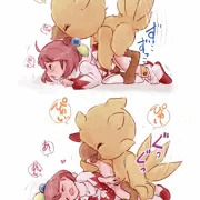 チョコボとセクロスするシロマちゃん