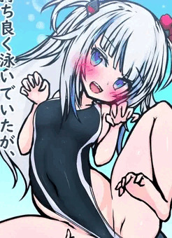 がうる・ぐらちゃんタコに捕食される❤競泳❤