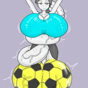 ふたなりWiifitトレーナーさん、チンポ巻き付けトレーニング