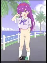 下脱ぎセーラーちゃん露出撮影