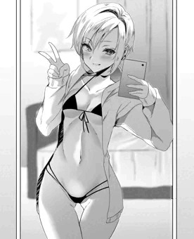 自撮りショートカットちゃん