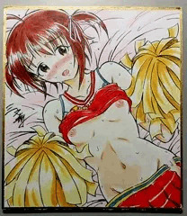 ミニ色紙にチア珠ちゃん