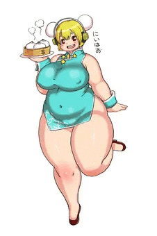チャイナドレスぽちゃ子