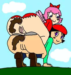 Adeleine & Ribbon Scat Stacked 
