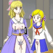 女子中学生と先生とのなかよしイラスト