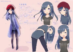 創作キャラ設定画_03 支倉奏音ちゃん