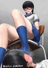 三つ編み眼鏡女子臭い責め