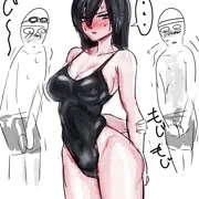 目つき悪いせいで普段は誰も寄ってこないのに、プールの授業だけ人が集まる女の子