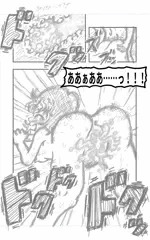 漫画「水泳部男女が裸でプールに入る話」２４ページ（下描き）