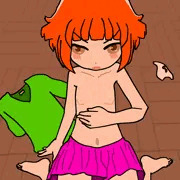 「…おまえもはやく脱げよ。」