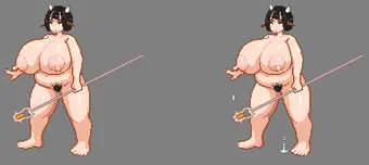 ドット絵描いてました