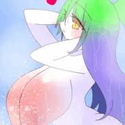 滴る爆乳シャワー☆蝙蝠娘ちゃん