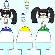 かき氷ロケット発射