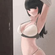 お着替え黒髪JK