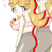 タイツを履くモナ