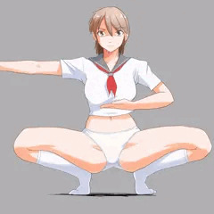 エロくない蹲踞
