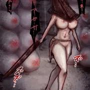 Red Pyramid Thing Lady