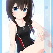 競泳水着艦娘「時雨(艦これ)」221102差分パック