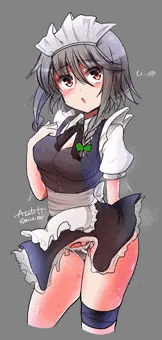 咲夜さんのワンドロ線画を塗りました