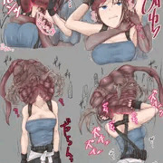 寄生体ゾンビにフィニッシュされるジル