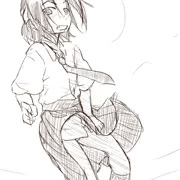 嫁に制服を着せて脱がす