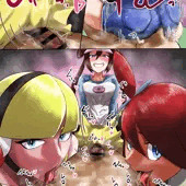 圧迫乳首舐めプレイ