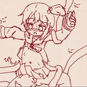 触手でイカされる奈々ちゃん